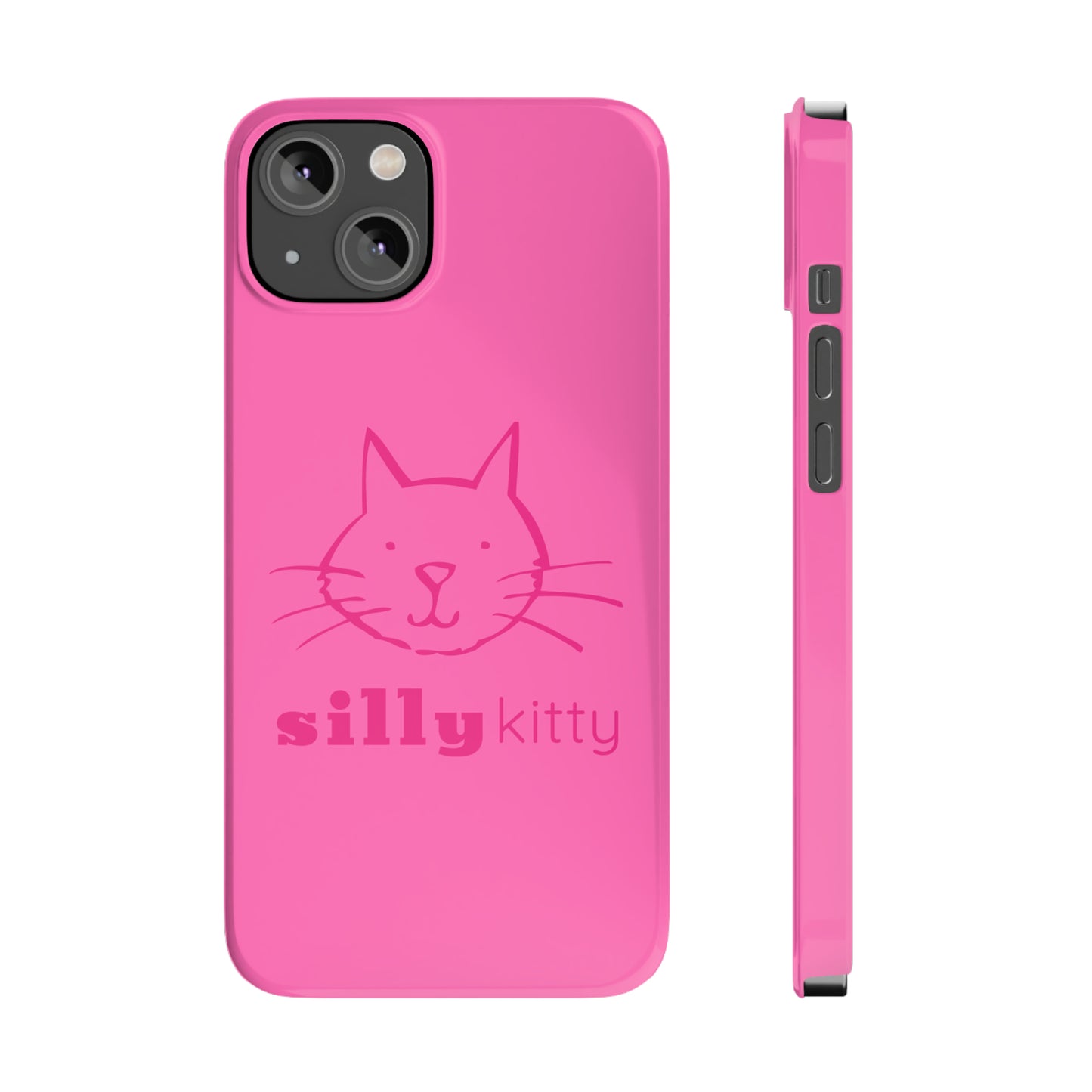 Silly Kitty Slim Phone Cases