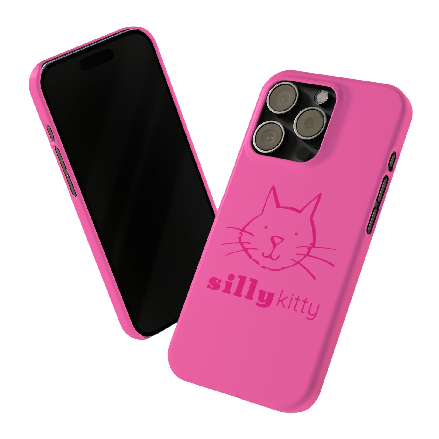 Silly Kitty Slim Phone Cases