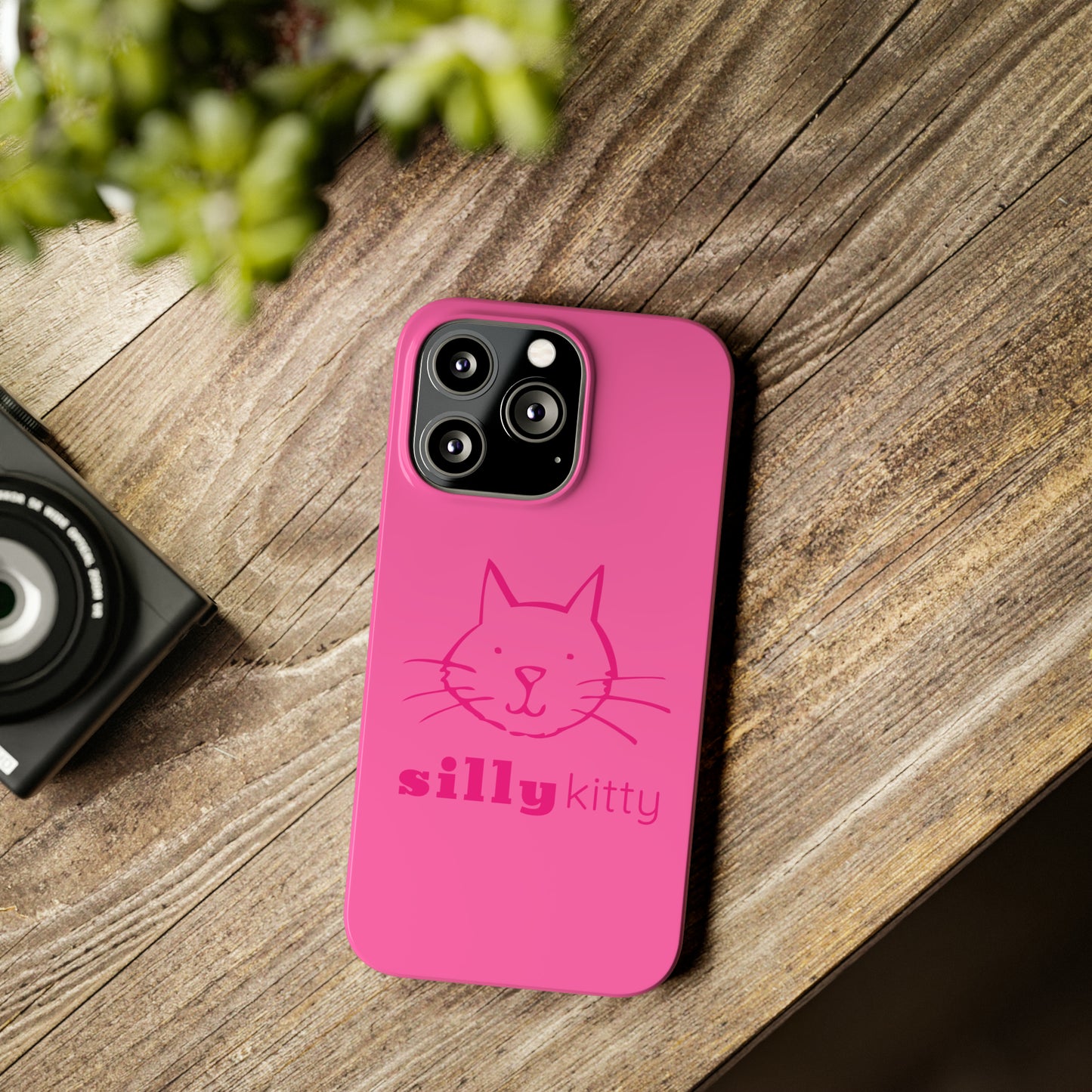 Silly Kitty Slim Phone Cases