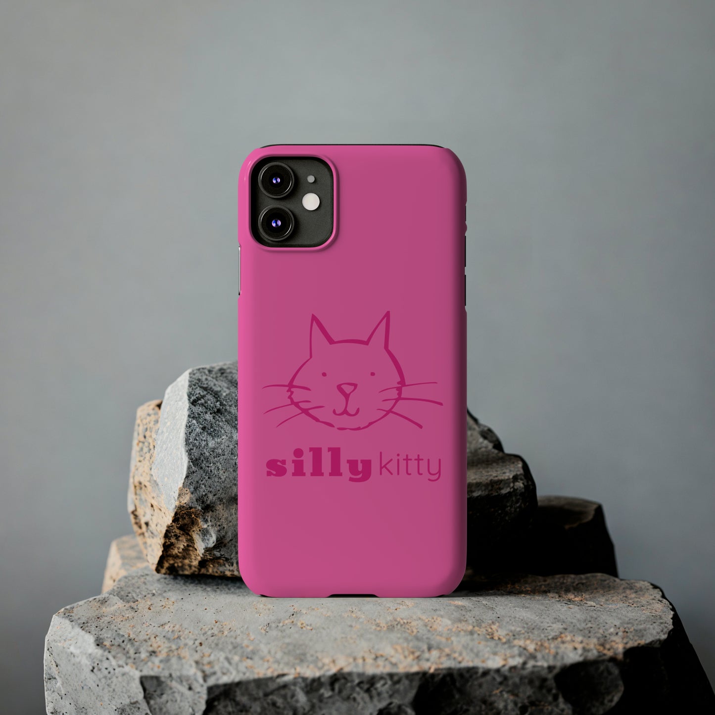 Silly Kitty Slim Phone Cases