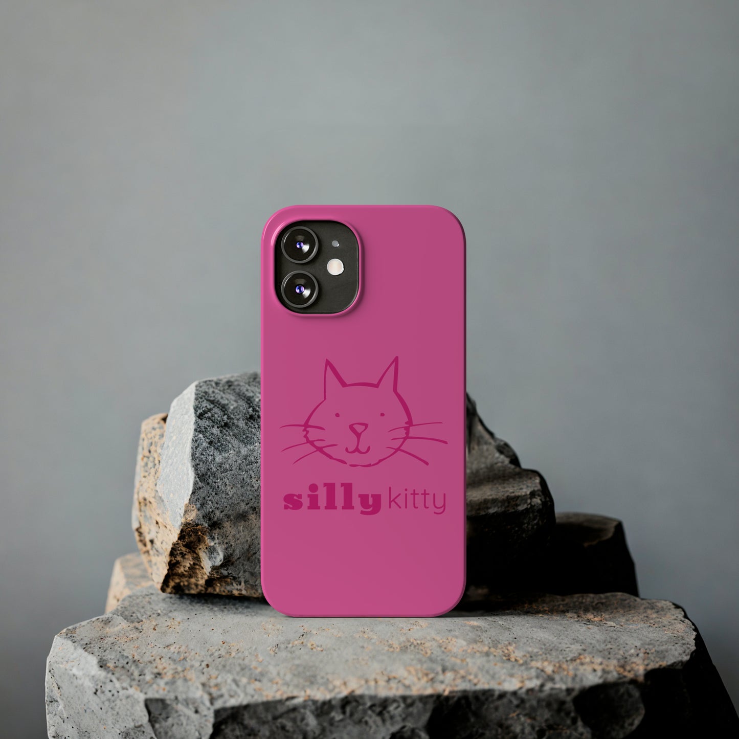 Silly Kitty Slim Phone Cases