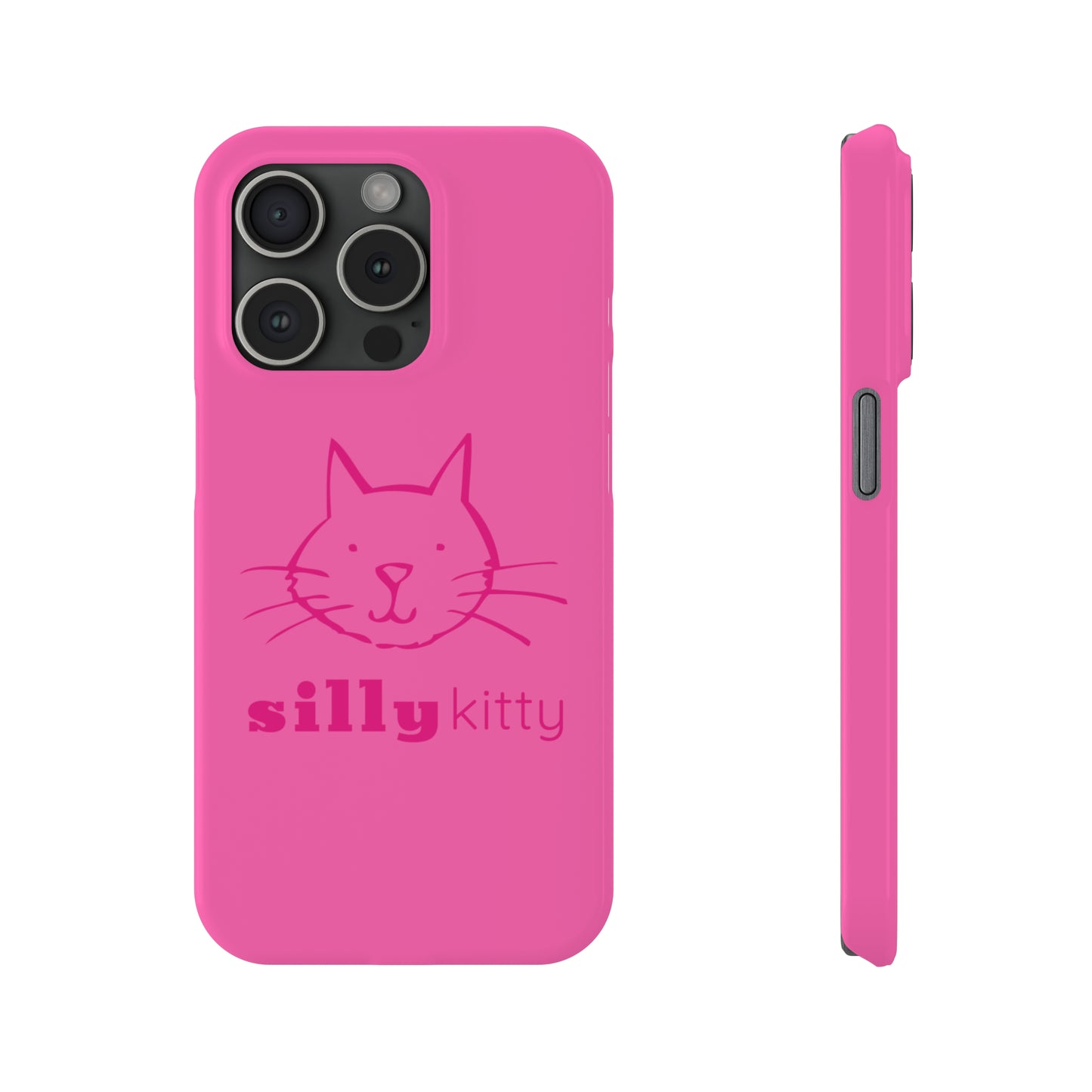 Silly Kitty Slim Phone Cases