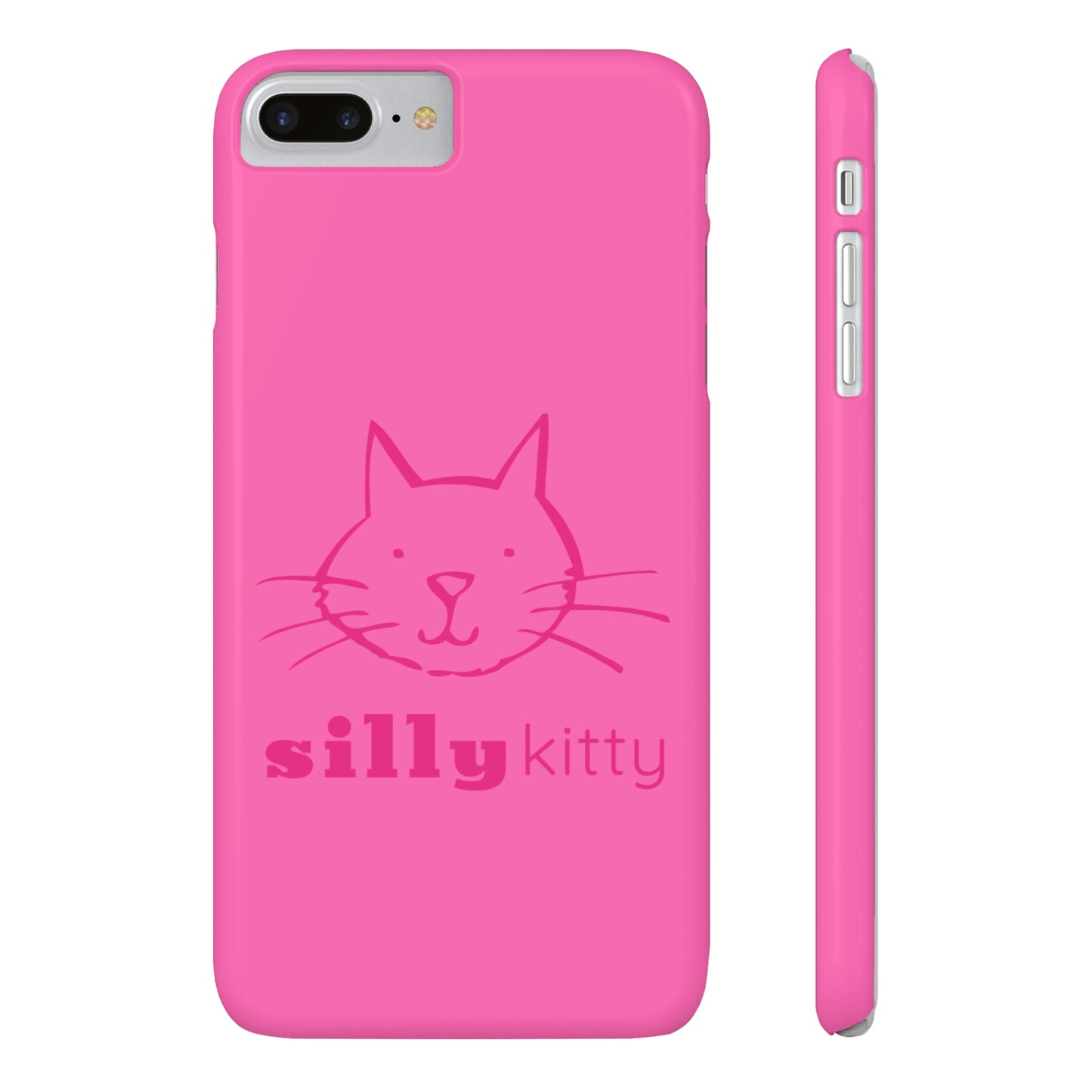 Silly Kitty Slim Phone Cases