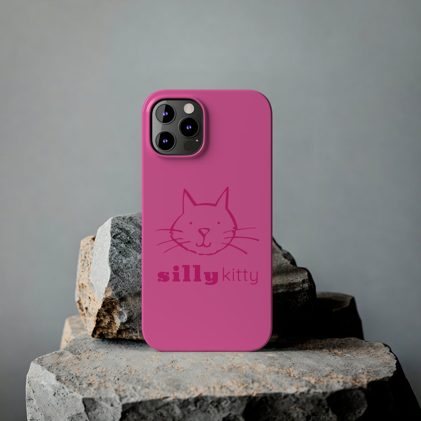 Silly Kitty Slim Phone Cases