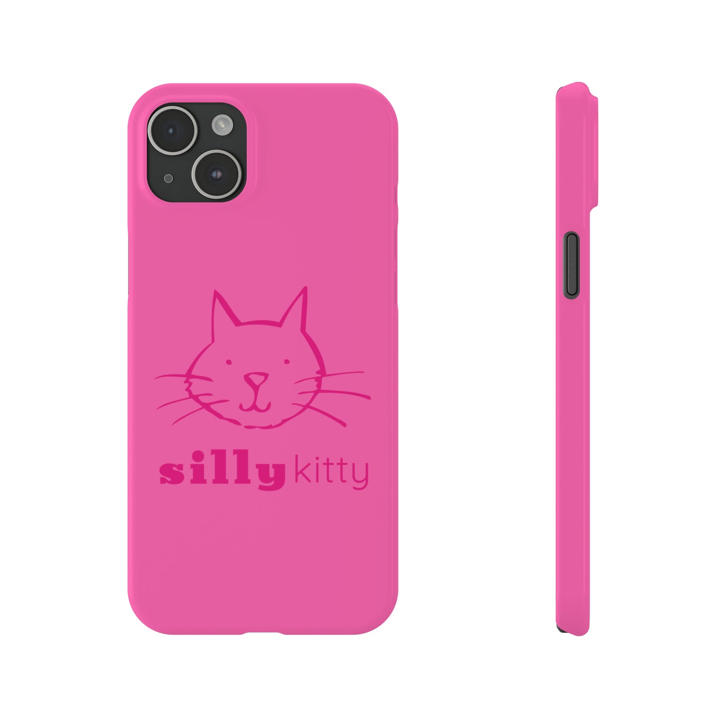 Silly Kitty Slim Phone Cases