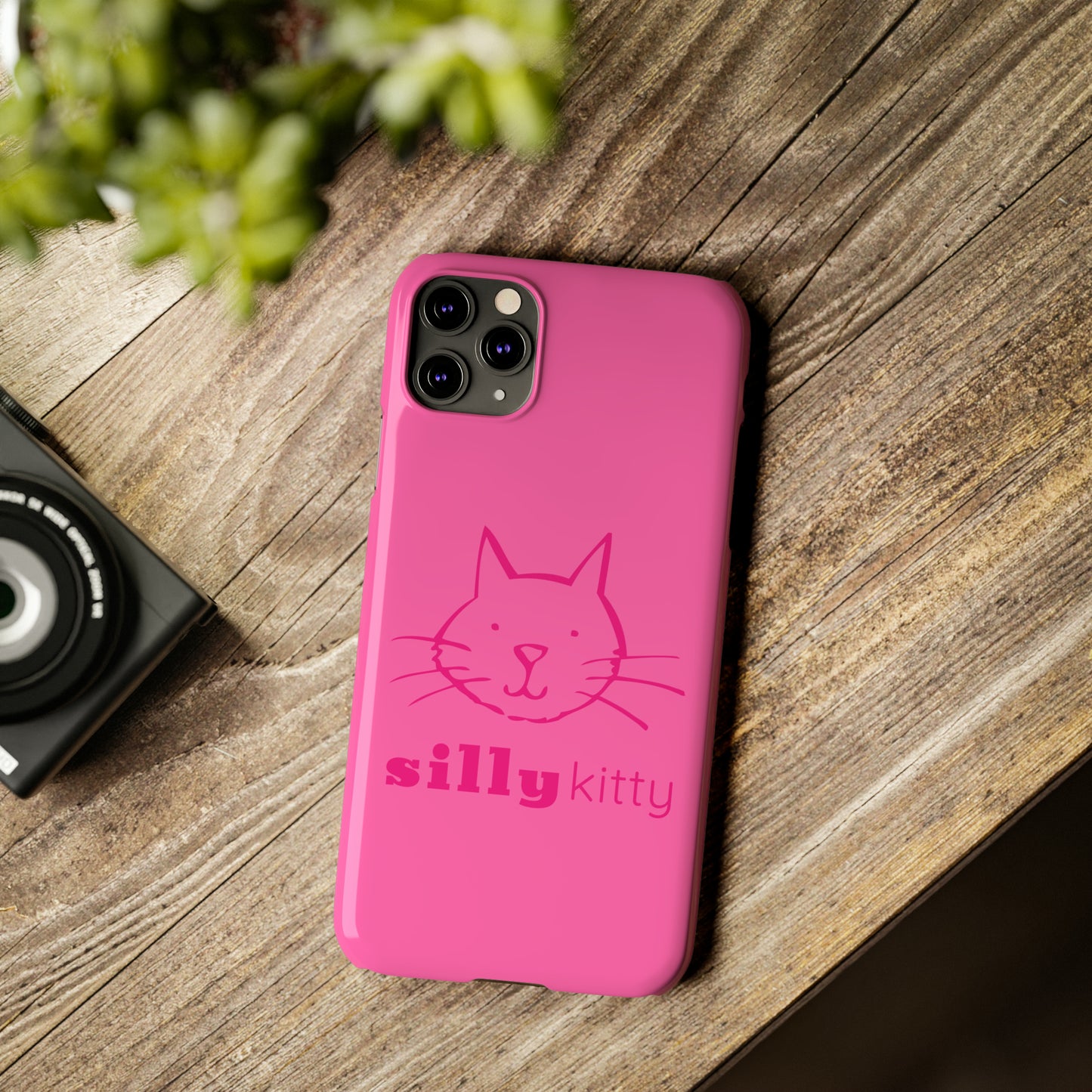 Silly Kitty Slim Phone Cases